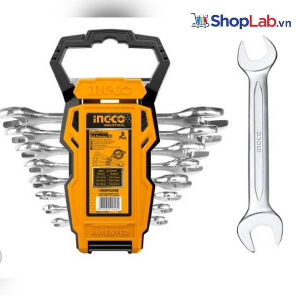 Bộ 8 cờ lê hai miệng 8 chi tiết HKSPA2088 Ingco