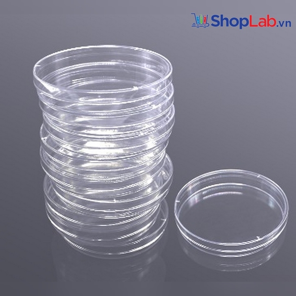 Đĩa petri nhựa 90x15mm tiệt trùng, 10 cái /túi, Thùng 500 cái, Biologix