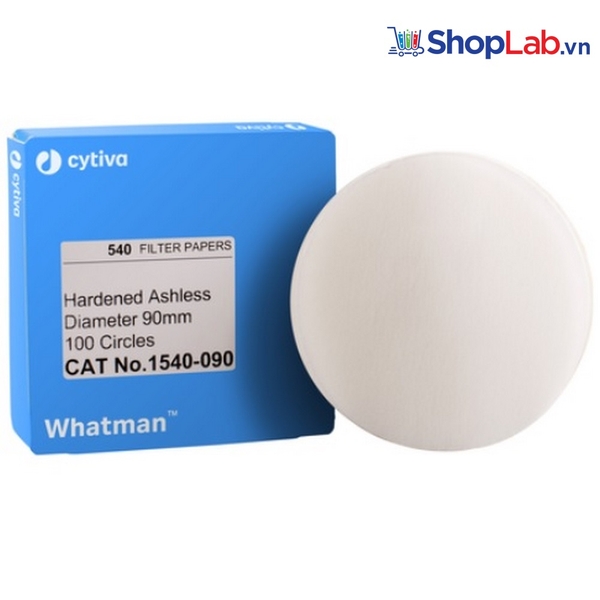 Giấy lọc đ.lượng 540, không tro, TB 8um, 55mm Whatman
