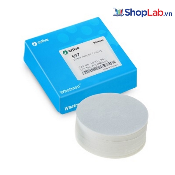 Giấy lọc S/S đ.tính 597, TBN 4-7 um 12.7mm Whatman