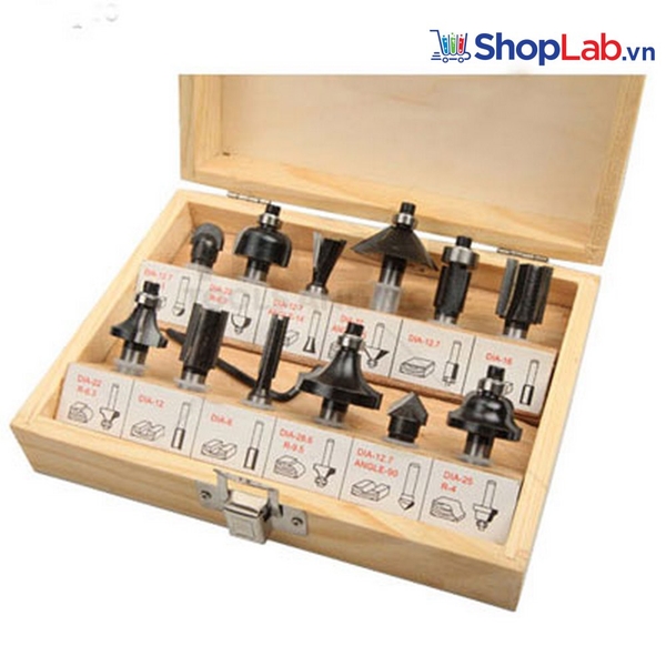 Bộ mũi đánh phay gỗ ( 12 cái ) 75680 Tolsen