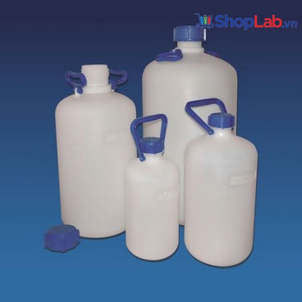 Bình nhựa thành dày không van miệng hẹp, HDPE K1644; K1646; K1648 Kartell
