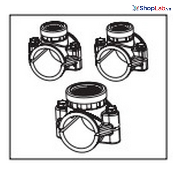 Bộ khớp nối cho ống Ø50 mm (2 đai khởi thủy gắn van phun, 1 đai khởi thủy gắn đầu dò) BL120-150 Hanna