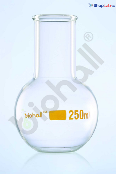 Bình cầu cổ trơn đáy bằng miệng hẹp 5000ml Biohall