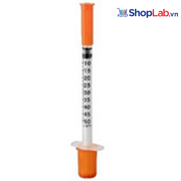 Bơm tiêm insulin HTA 40/100 UI Kim 30G x ½”, Kim 30G x 5/16” MPV