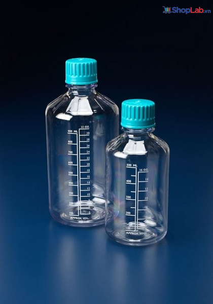 Chai nhựa tròn trong miệng hẹp 500ml, có chia vạch BRC0500 Scilabware