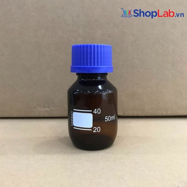 Chai nâu nắp vặn Genlab