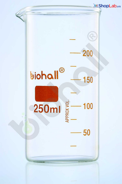Cốc cao thành có chia vạch 100ml Biohall