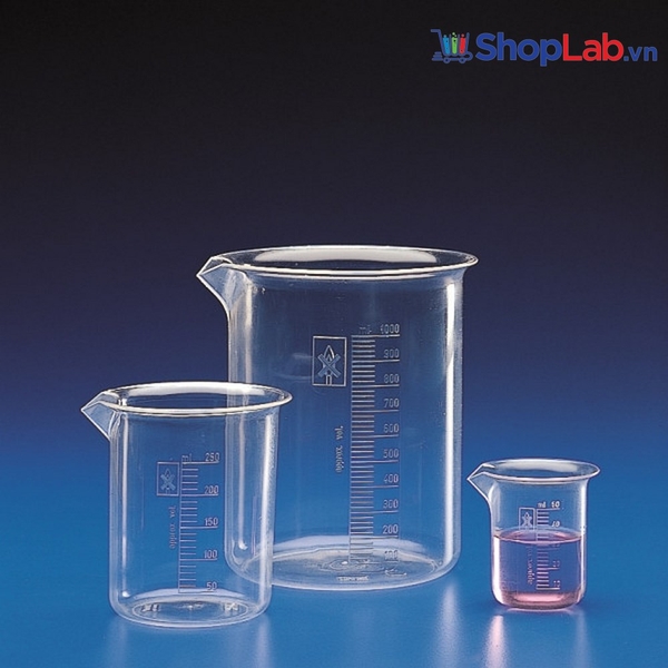 Cốc nhựa trong suốt PMP, có vòi, chia vạch K1543, K1545, K1546, K1548 Kartell