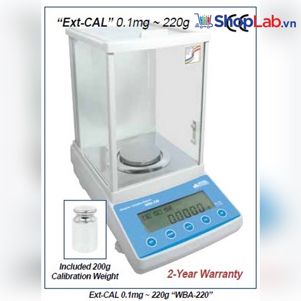Cân phân tích chuẩn ngoại 220g/ 0.1mg WBA-220 DH.WBA0220 DaiHan
