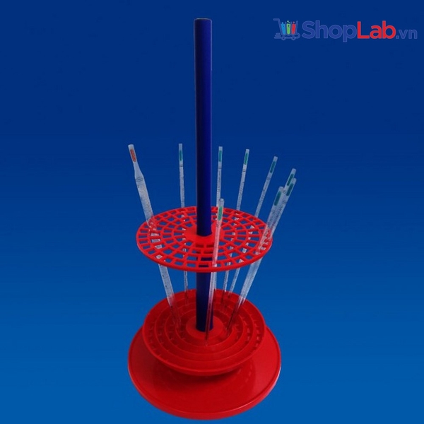 Giá đỡ pipette dạng tròn, cho 94 pipette, màu đỏ K261 Kartell