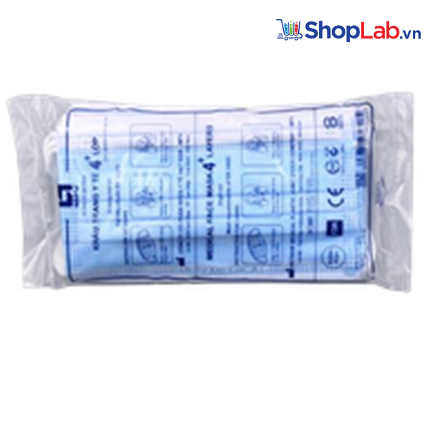Khẩu trang y tế 04, 03 lớp giấy kháng khuẩn MPV