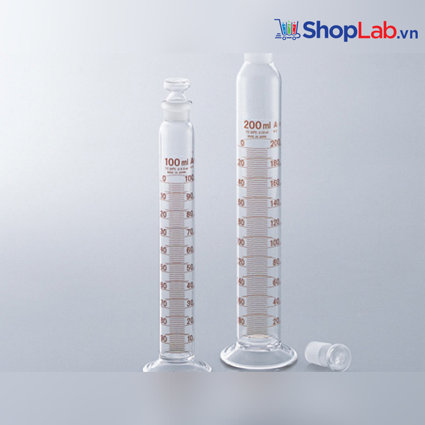 Ống đong thủy tinh có nút Genlab