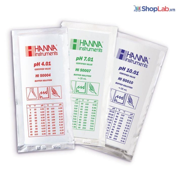 Gói đệm hiệu chuẩn pH 9.18 (25 x 20 mL) HI70009P Hanna