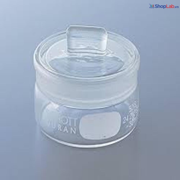 Chén cân nắp mài thấp 38x30mm 15ml Duran