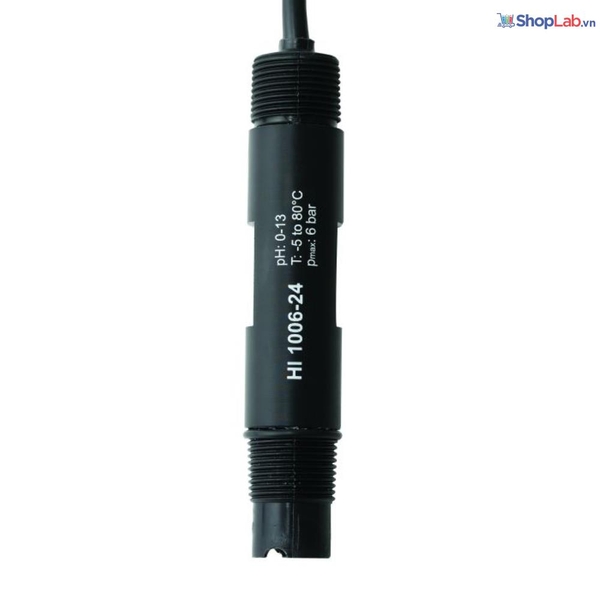 Điện cực pH đầu phẳng với mối nối PTFE, đầu nối BNC+Pt100, cáp 5m HI1006-3205 Hanna