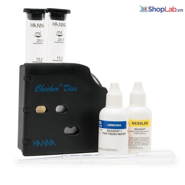Bộ dụng cụ đo amoni cho nước sạch 100 lần đo Hanna