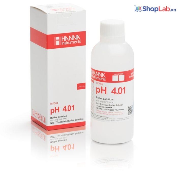 Dung Dịch Hiệu Chuẩn pH 4.01 (230 mL) HI7004M Hanna