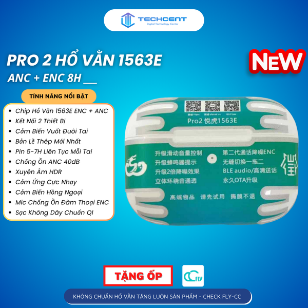 Tai Nghe Pro 2 Hổ Vằn 1563E ANC 40dB (Mới Ra Mắt)
