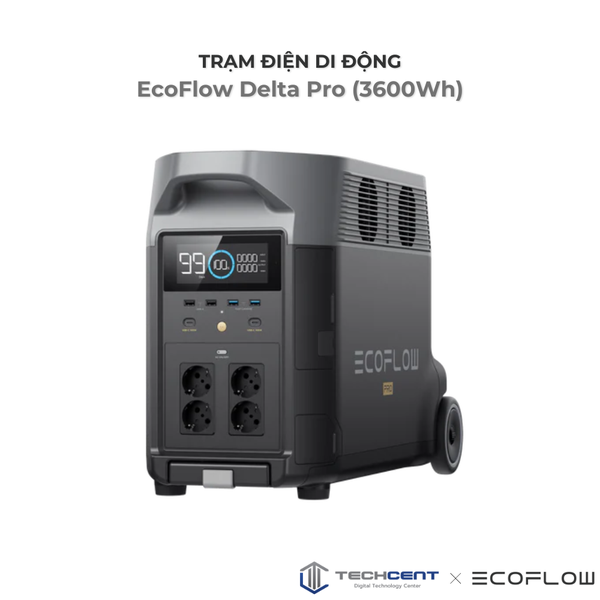 Trạm năng lượng Ecoflow Delta Pro 3600Wh | 1.000.000 mAh | Hàng Chính hãng