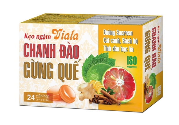 Kẹo CHANH ĐÀO GỪNG QUẾ h24viên