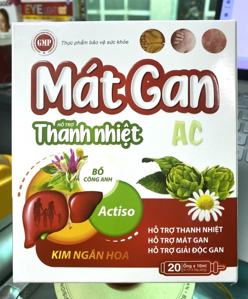 MÁT GAN THANH NHIỆT AC Đỏ h/20ống