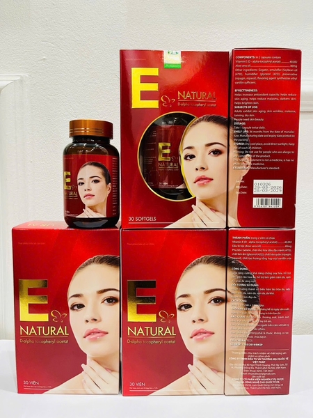 VITAMIN E đỏ Natural chai/30viên