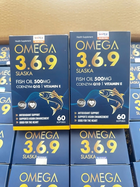 OMEGA 369 SLASKA CÁ XANH chai thủy tinh 60v