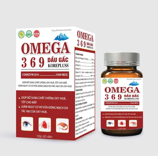OMEGA 369 đỏ Kore pluss ch/60viên