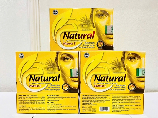 VITAMIN E Natural vàng h/30viên