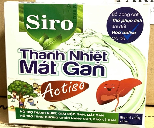 SIRO THANH NHIỆT MÁT GAN ACTISO ống
