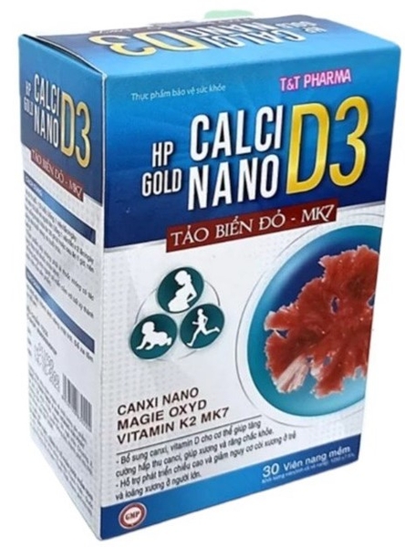CALCI NANO D3 TẢO ĐỎ HP GOLD