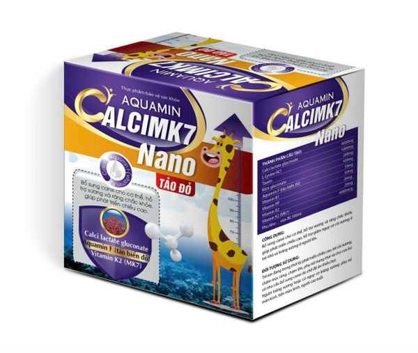 CALCI MK7 AQUAMIN TẢO ĐỎ ống