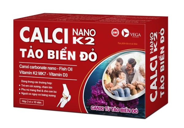 CALCI NANO K2 TẢO BIỂN ĐỎ VỈ