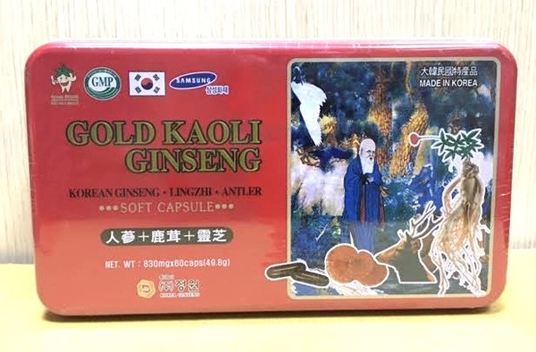 GOLD KAOLI GINSENG 60viên ĐỎ