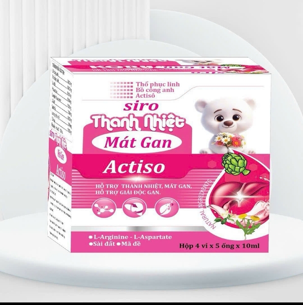 THANH NHIỆT MÁT GAN ACTISO GẤU HỒNG