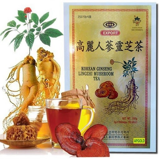 TRÀ SÂM LINH CHI (hộp gỗ)