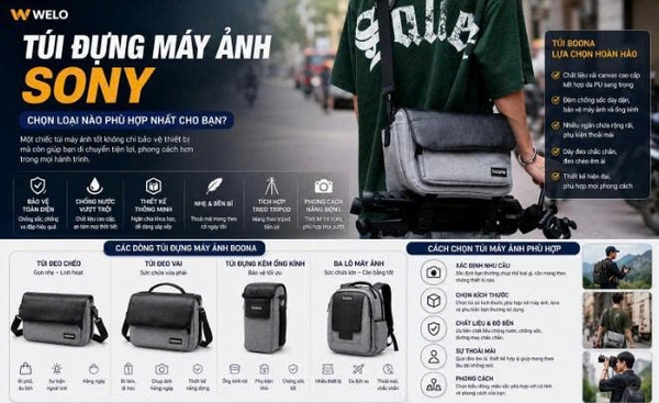 Túi Đựng Máy Ảnh Sony: Chọn Loại Nào Phù Hợp Nhất Cho Bạn?