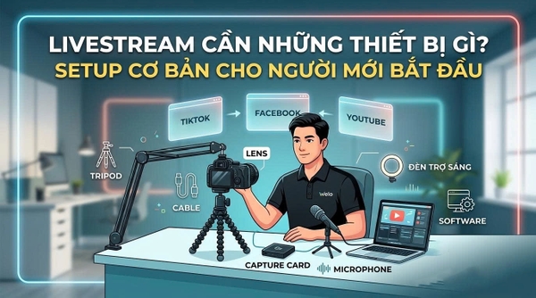 Livestream Cần Những Thiết Bi Gì? Setup Cơ Bản Cho Người Mới Bắt Đầu.