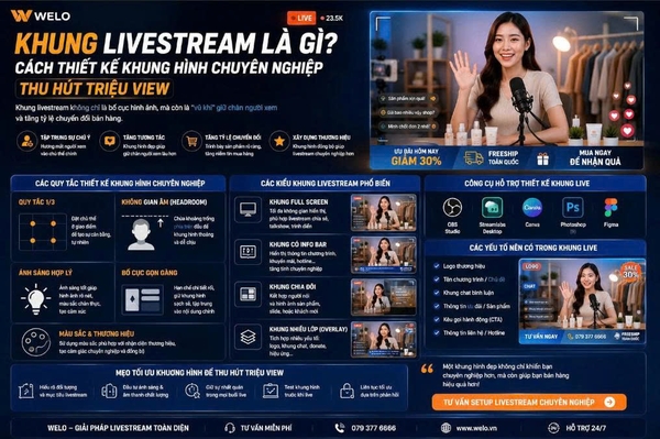 Khung Livestream Là Gì? Cách Thiết Kế Khung Hình Chuyên Nghiệp Thu Hút Triệu View