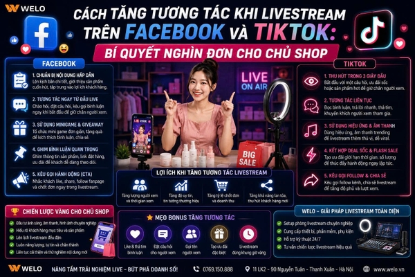 Cách Tăng Tương Tác Khi Livestream Trên Facebook Và TikTok: Bí Quyết Nghìn Đơn Cho Chủ Shop