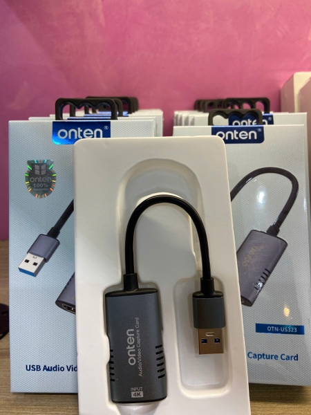 Thiết Bị Thu Tín Hiệu Video Qua USB Onten Biến Máy Ảnh Thành Webcam 4K