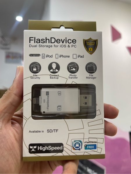 Đầu đọc thẻ nhớ 2in1 i-FlashDevice Dual Storage for IOS & PC | Welo