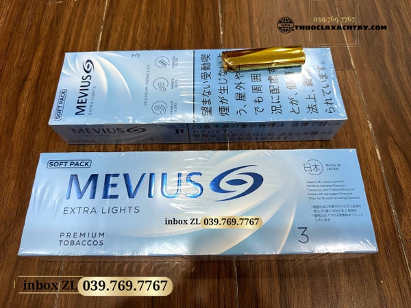 Thuốc lá Mevius 3 Extra Lights Nhật Bản | Thuoclangoaixachtay.com