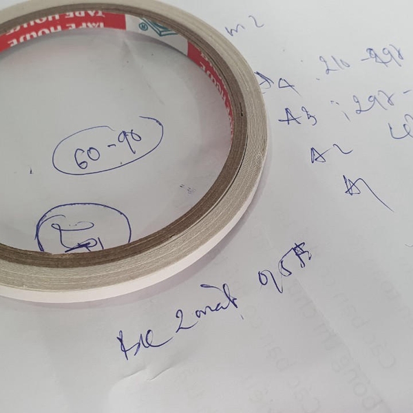 Băng keo 2 mặt 0.5F