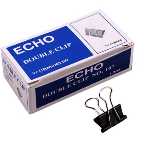 Kẹp Bướm Echo 19mm Kẹp Chặt Được 30 Tờ Giấy 70gsm