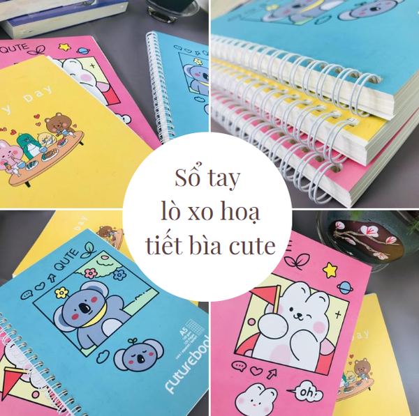 Sổ tay lò xo hoạ tiết bìa cute FutureBook