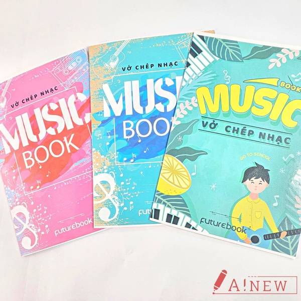 Vở chép nhạc Futurebook / Book Music / 44 trang / CN-208 / mã số 62081