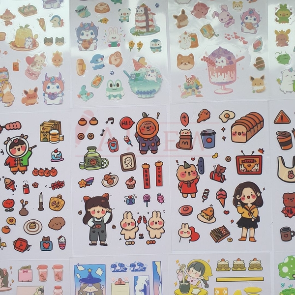 Sticker dễ thương theo chủ đề/ Hình dán dễ thương