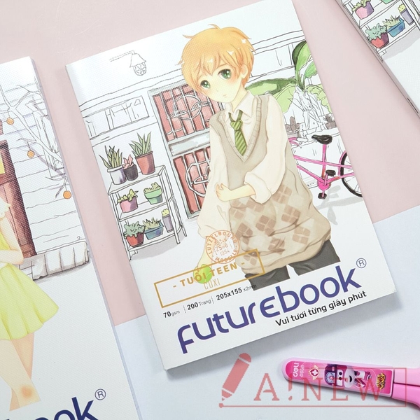 TẬP TUỔI TIN CUXI FUTURE BOOK 200 TRANG / VỞ Ô LY 200 TRANG